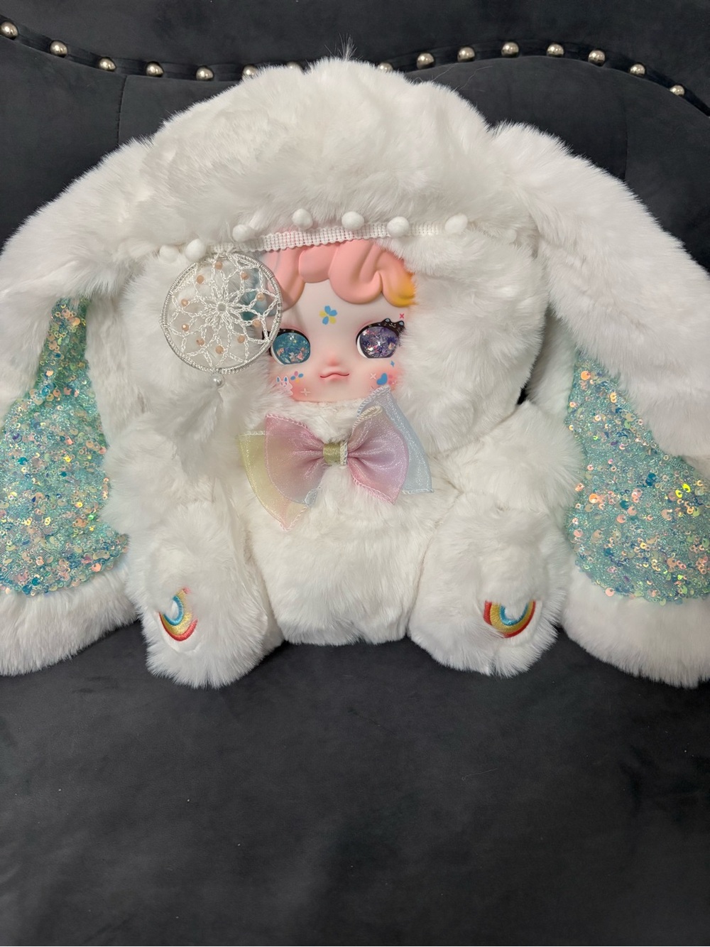Bella Dream Catcher 600% White Rainbow NEW Liquid Glitter Eye Sleeping Cloud